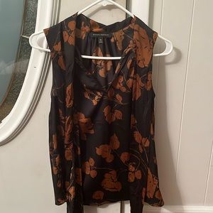 Black and brown blouse